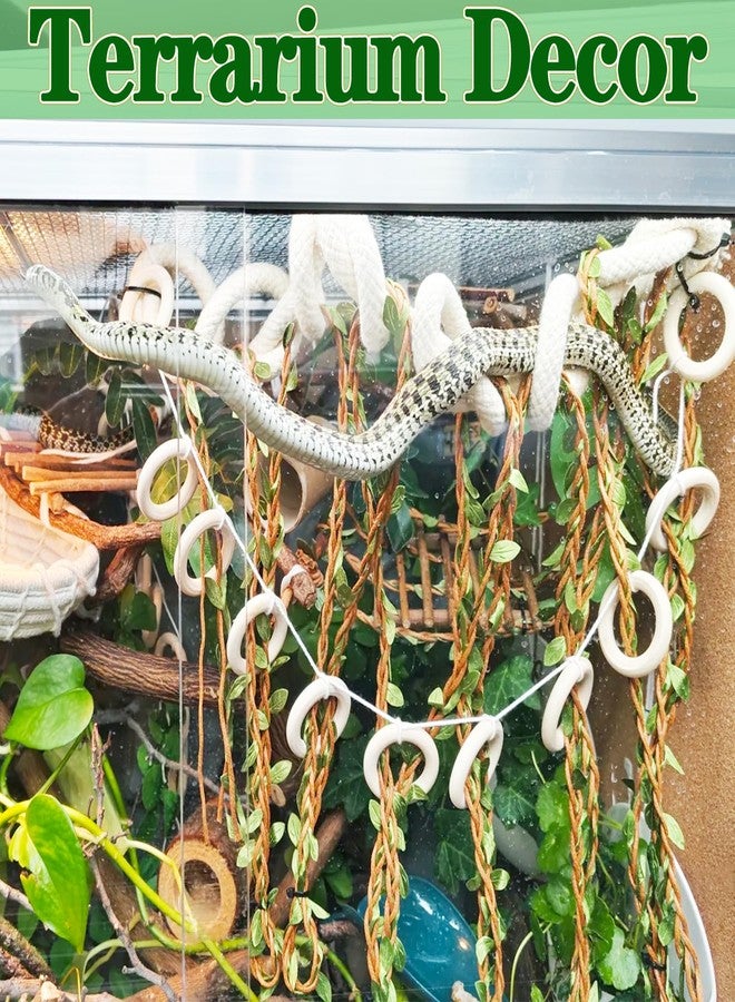 Delllala Climbing Vines for Reptiles, Handcrafted Jungle Vines, Suitable for Snakes, Ball Pythons, Chameleons, Playground Climbing Toys, Corn Snake Enrichment Toys - Image 4